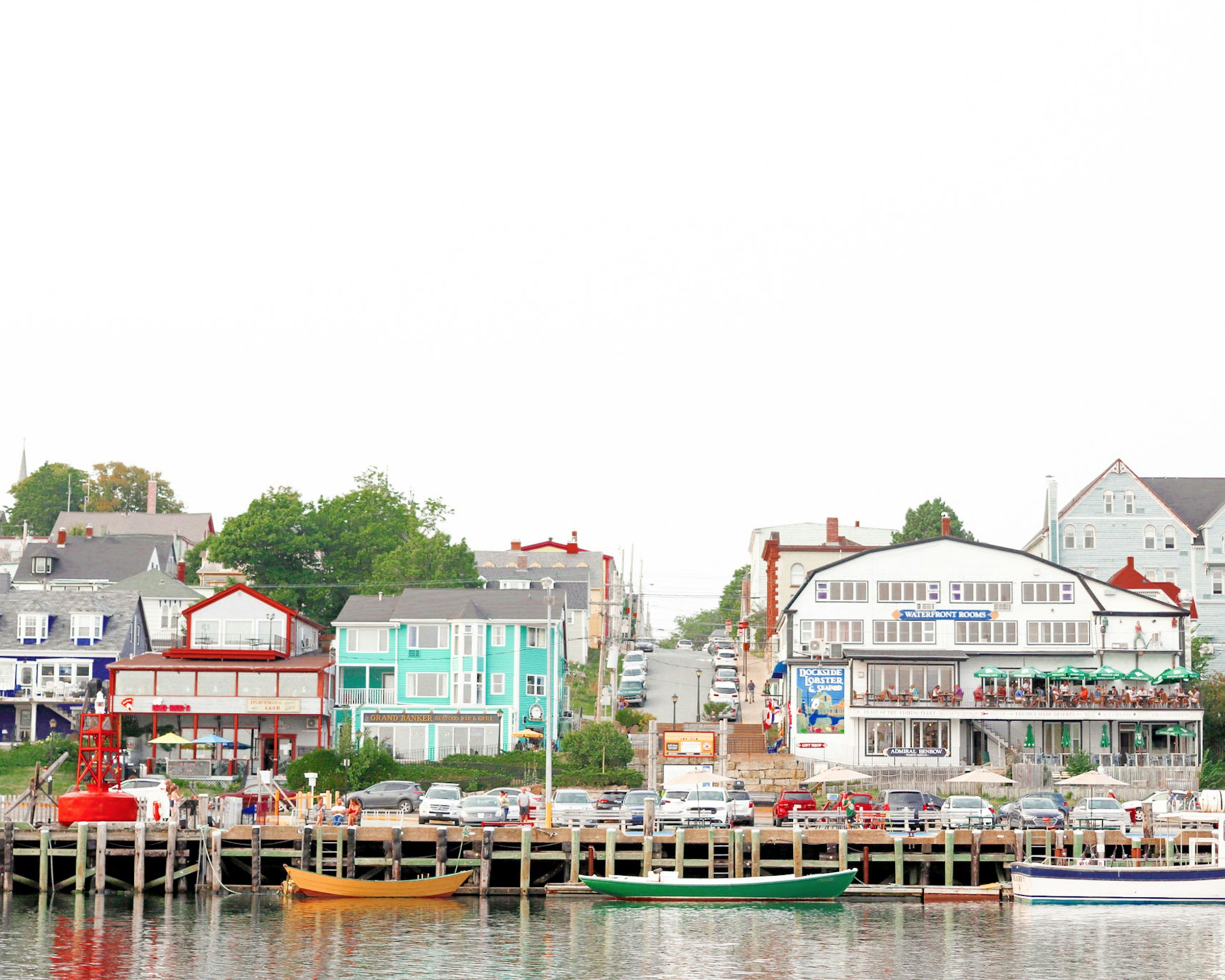 Downtown Lunenburg Nova Scotia summer day